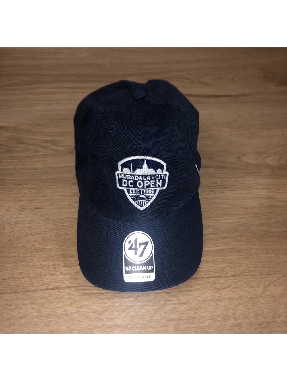 47 BRAND MUBADALA CITI DC OPEN TENNIS TOURNAMENT HAT CAP BLUE ADJUSTABLE NEW